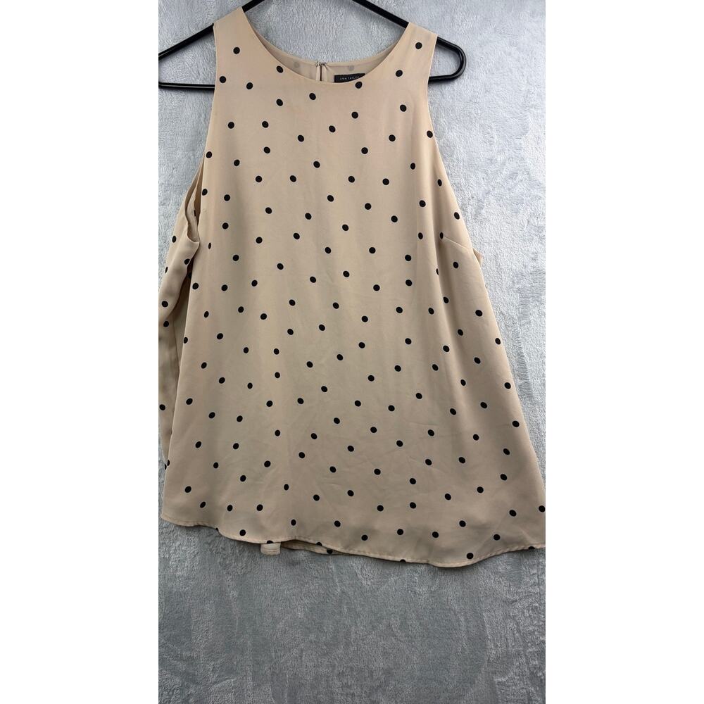 Ann Taylor Polka Dot Sleeveless Tank Top - Size XL - Picture 6 of 9